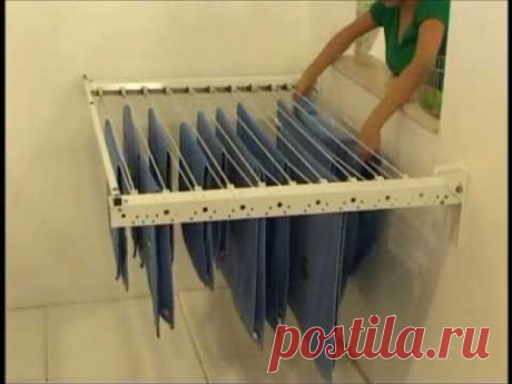 Easy Clothesline Laundry Hanging Device - for window