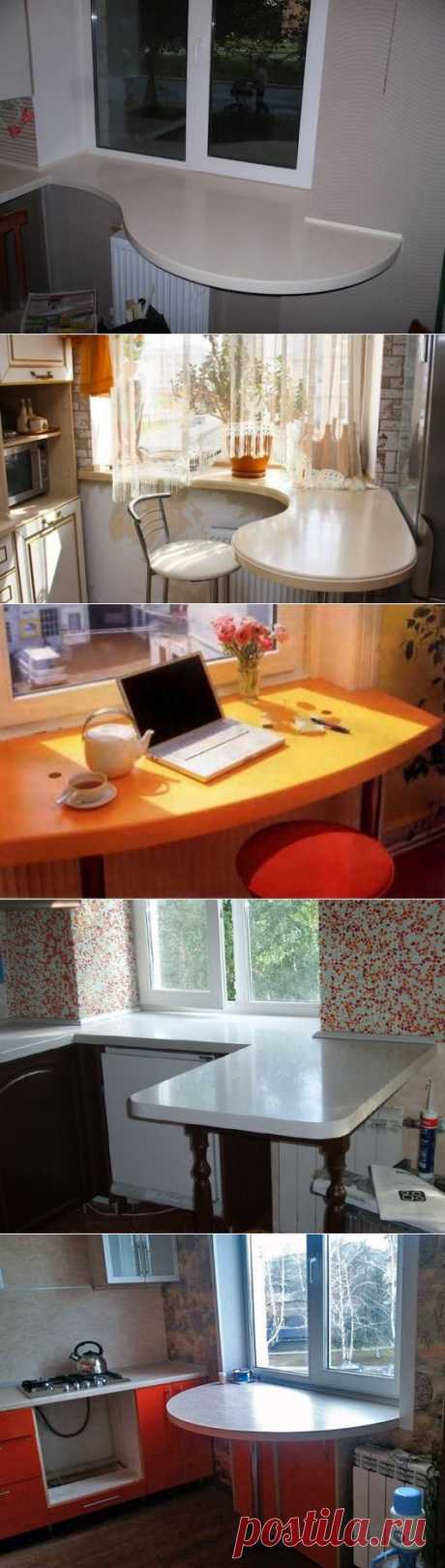 Кухонный стол вместо подоконника