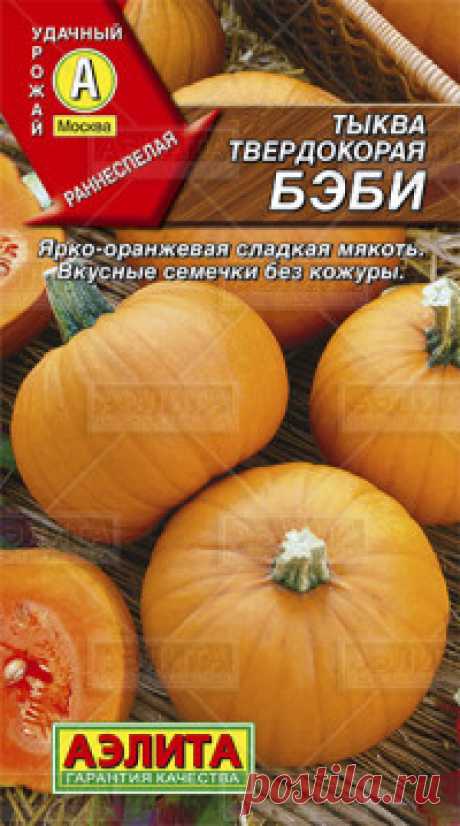 Семена. Тыква твердокорая "Бэби" (вес: 1 г) Всхожесть: 95%.
Раннеспелый порционный сорт с очень вкусной и ароматной мякотью. От всходов до уборки 100-105 дней. Растения небольшие, на каждом завязывается по 5-10 плодов массой 500-900 г. Тыквы красивые, одинаковой формы, отлично подходят для кулинарии (особенно для пирогов) и...