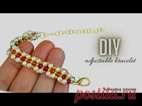 Adjustable bracelet that anyone can make. Jewelry making. @beadingtutorials