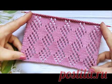 Lace Diamond Stitch | Ajour-Rautenmuster stricken | Punto Rombi ai ferri | Point de Losanges Ajourés