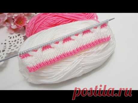 İki renkli muhteşem yelek hırka bere örgü modeli / two-color gorgeous knitting pattern