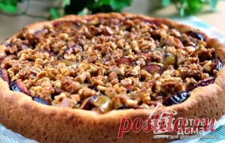Сливовый пирог с ореховым крокантом - пошаговый рецепт с фото на Готовим дома