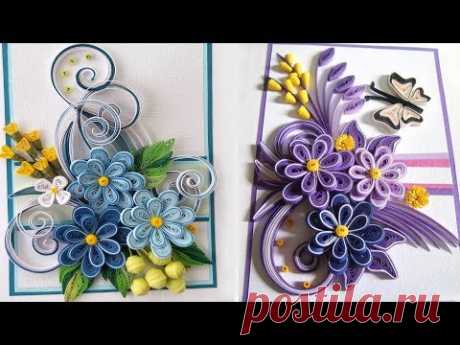 Quilling Flower V14 Tutorial | DIY Paper FLower Home Decoration