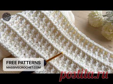 VERY EASY Crochet Pattern for Beginners! ❤️ UNFORGETTABLE Crochet Stitch for Blanket, Scarf & Bag