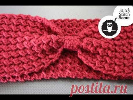 Crochet Tutorial: Moss Stitch Ear Warmer