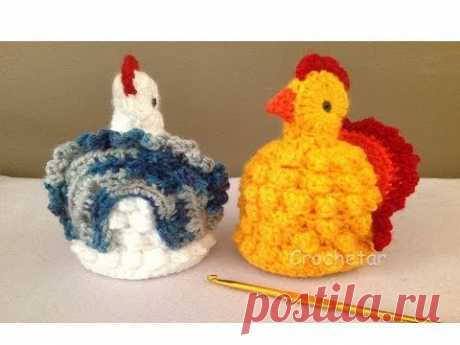 Galinha Pipoca Chicken crochê - Professora Maria Rita