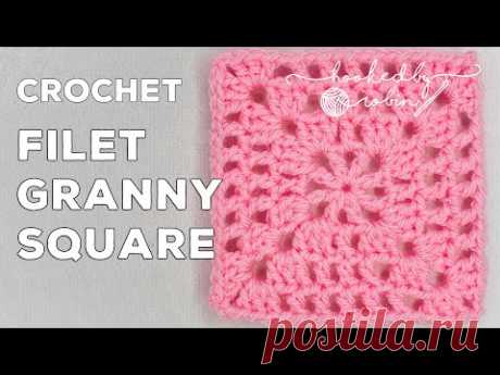 Crochet Vintage Filet Granny Square Tutorial