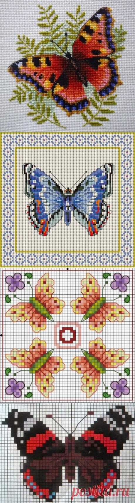 Творческая студия «Мастерица»: Пакет схем для вышивки крестом &quot;Бабочки&quot;