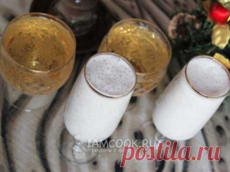 Коктейль из шампанского с мороженым и ананасом — рецепт с фото