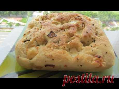 ВКУСНЫЙ ИтальянскИЙ ХЛЕБ - ФОКАЧЧА с сыром и жаренным луком РЕЦЕПТ - Focaccia Bread Ever recipe