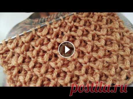 Вяжем шикарные "Соты" спицами ???? knitting pattern....