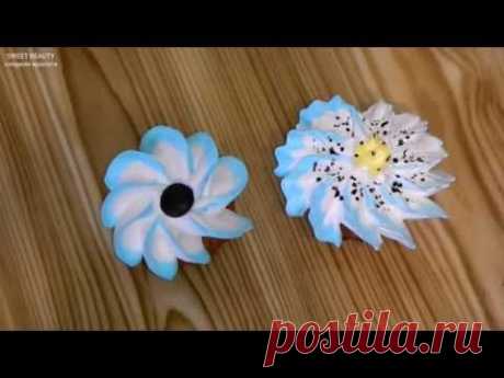 украшение тортов-как сделать цветок из крема (2), cake decoration-cream flower (2)