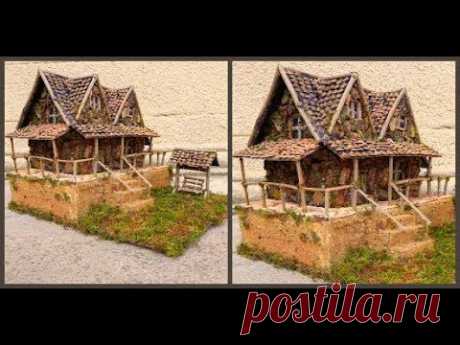 Поделка домик из природных материалов / Diy Fairy house
