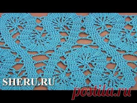 Кайма или лента в технике брюггского кружева How to Crochet Bruges Lace Tape Tutorial 19 Part 2 of 2