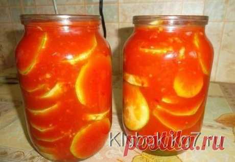 Кабачки в томатном соусе | Клубок