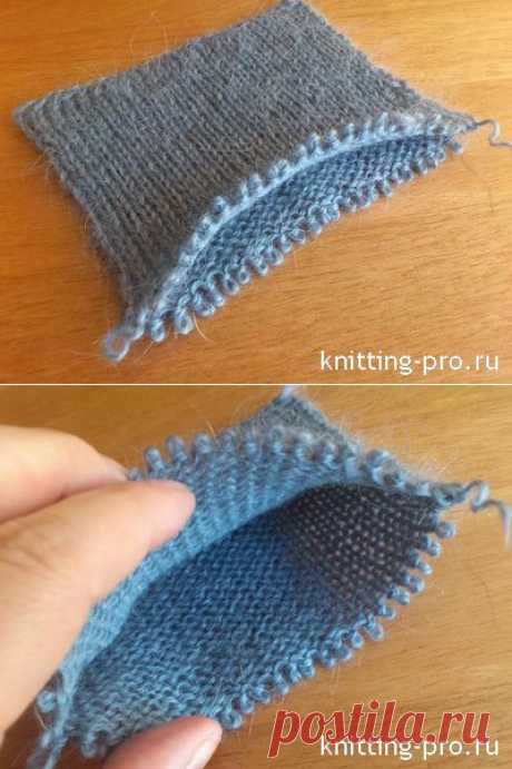 Полая (двойная) резинка - knitting-pro.ru - От азов к мастерству