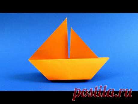 Как сделать кораблик из бумаги- Оригами кораблик