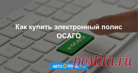 Как купить электронный полис ОСАГО - Полезная информация - «Авто Mail.Ru»