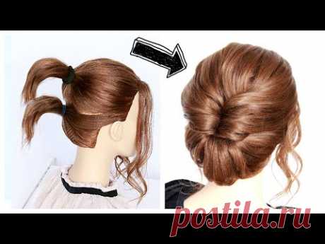 Easy Updo for Short to Medium Hair