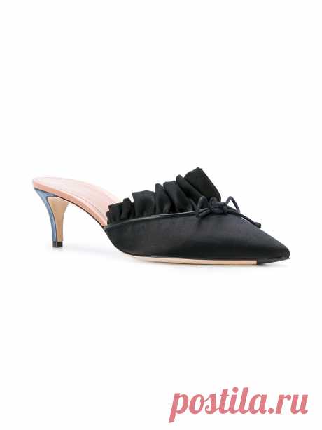 Marco De Vincenzo Ruffled Pointed Toe Mules - Farfetch