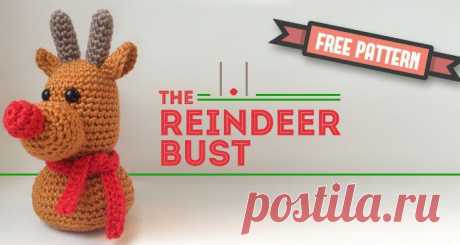 Free Pattern winter Reindeer bust  |  Dendennis amigurumistDendennis amigurumist