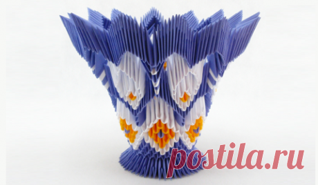 Модульное оригами: ваза для начинающих, схемы сборки и видео-подборка