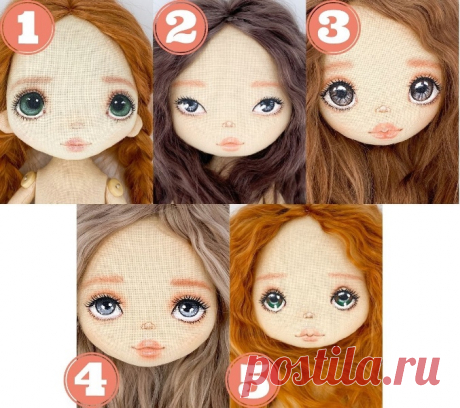 4. Как нарисовать красивое лицо кукле