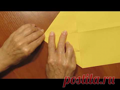 Оригами для начинающих.Простейшие Поделки из бумаги!Как сделать конверт из бумаги А4 своими руками.