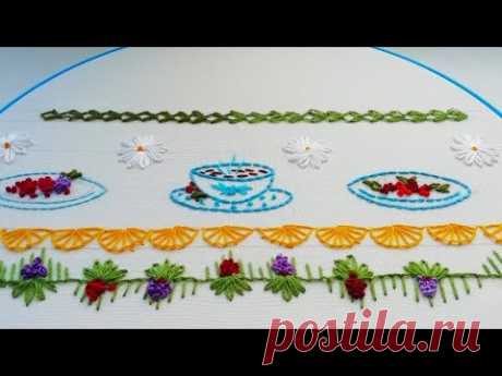 Hand embroidery | Decorative stitches 🍮Декоративные швы | Puntadas decorativas