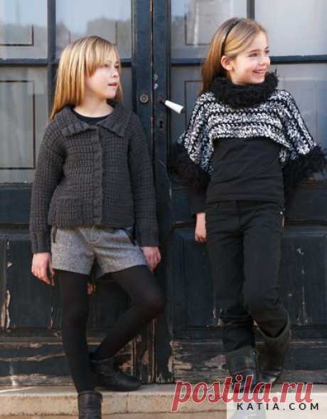 Jacket - Kids - Autumn / Winter - models & patterns | Katia.com Model / Pattern of Jacket of Kids of Autumn / Winter from KATIA