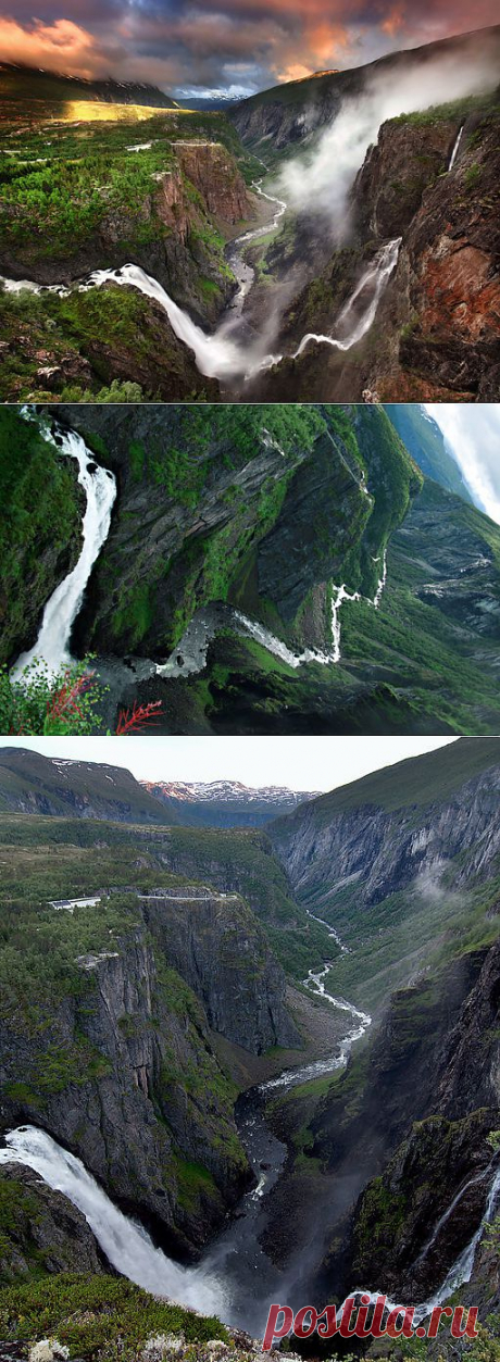 Красивейший водопад в Норвегии Ворингфоссен.