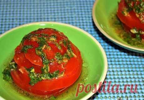 Закуска на миллион — быстрые маринованные помидоры «Вкуснятина».