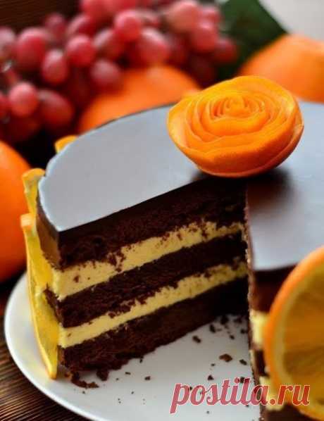 Шоколадно-апельсиновый торт | Сайт для любознательных