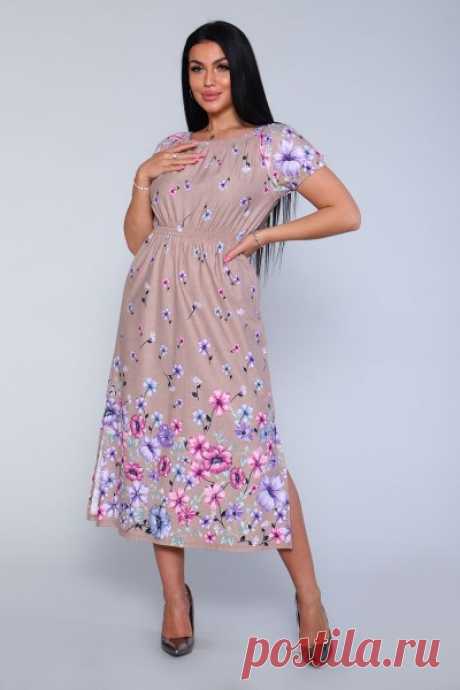 Платье 71067 - бежевый (Н) - Купить в интернет-магазине Umex, город Иваново
