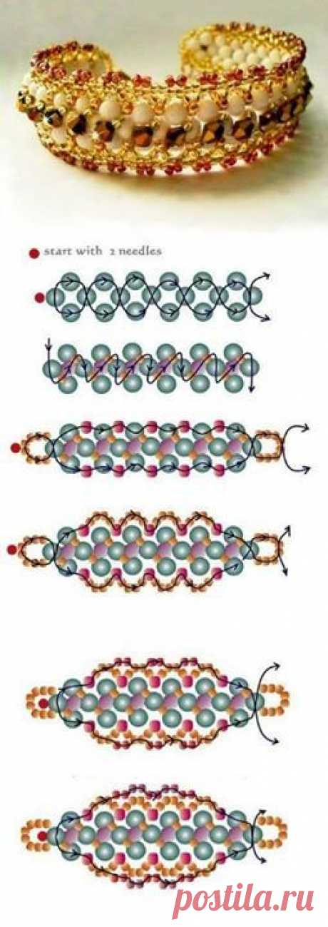 Схема плетения браслета