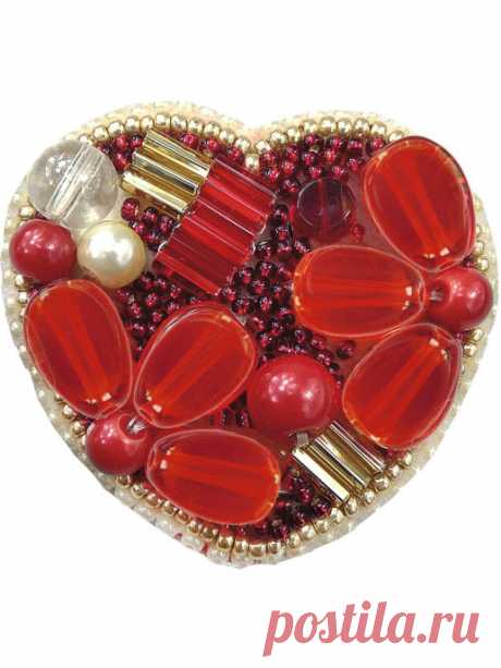 Набор для изготовления броши БП-200 "Сердце" брошь 5,0х5,0см. Crystal Art 15904911 купить за 589 ₽ в интернет-магазине Wildberries