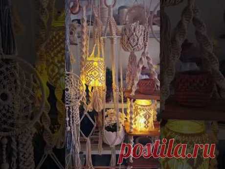 Hanging Macramé Lanterns, Plant Hangers, Shelves, Flowers #macrame