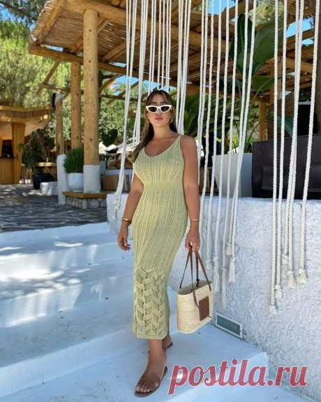 Лето – время красивых нарядов. Выбирайте женские платья, связанные крючком | Юлия Крутопалова | Вязание-блог ❇️ | Дзен