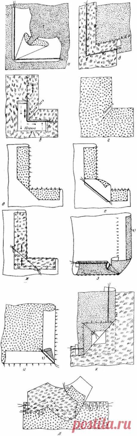 Как обработать внутренние и наружные швы на различных деталях изделия | Советы модницам