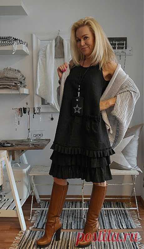 Льняная одежда в стиле бохо от Olen Pia Erlund. Отличные идеи..