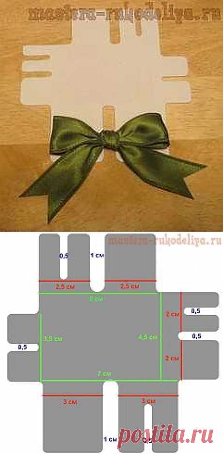 Мастер-класс: Шаблон для завязывания бантов и его использование