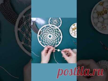 DIY Square Knot Dream Catcher EASY #macrame 🕸️