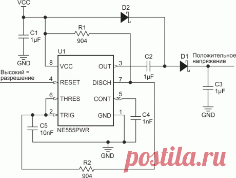 Зарядовые насосы на микросхеме TLC555-Q1 - TLC555-Q1