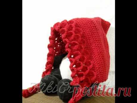 Crochet Crocodile Stitch Pixie Hat (english tutorial- pt1)