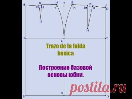 trazado de falda basica