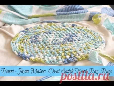 How to make an Oval Amish knot (toothbrush) rag rug - tutorial