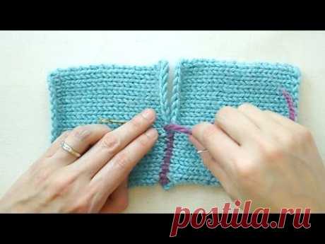 The Mattress Stitch: Sewing for Knitters - YouTube