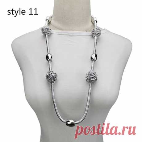 UKEBAY Новые ожерелья с кулоном для женщин этнические аксессуары для одежды длинное ожерелье ручной работы цепочка для свитера роскошные большие ювелирные изделия|Ожерелья с подвеской| | АлиЭкспресс