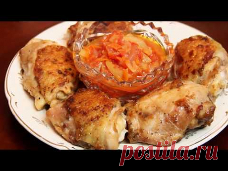 Как очень  вкусно пожарить окорочка на сковороде. Королевский рецепт